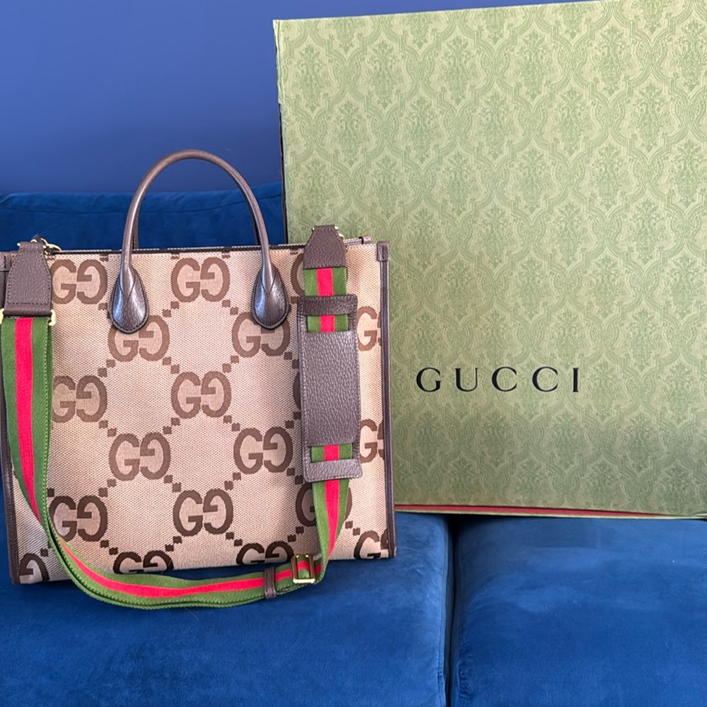 Gucci Tote Bag with Jumbo GG
